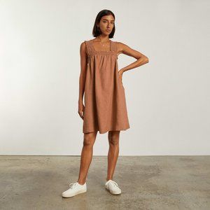 Everlane Smocked Linen Dress